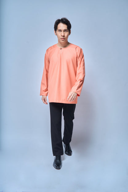 Kurta Tamadun Relaxed Fit - Salmon Skin