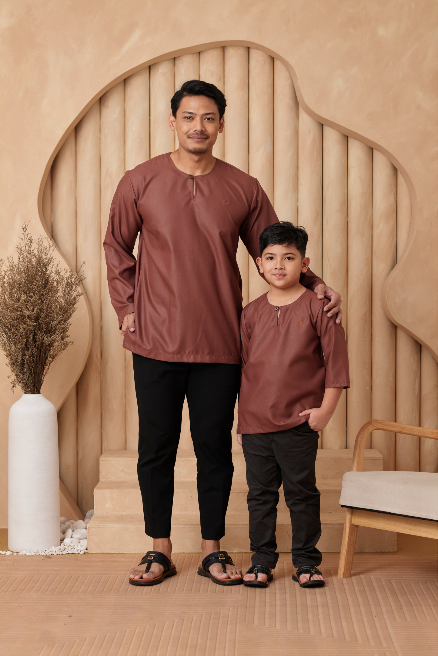 Kurta Tamadun Relaxed Fit - Rusty Brown