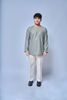 Kurta Tamadun Relaxed Fit Ash Green - full front view
