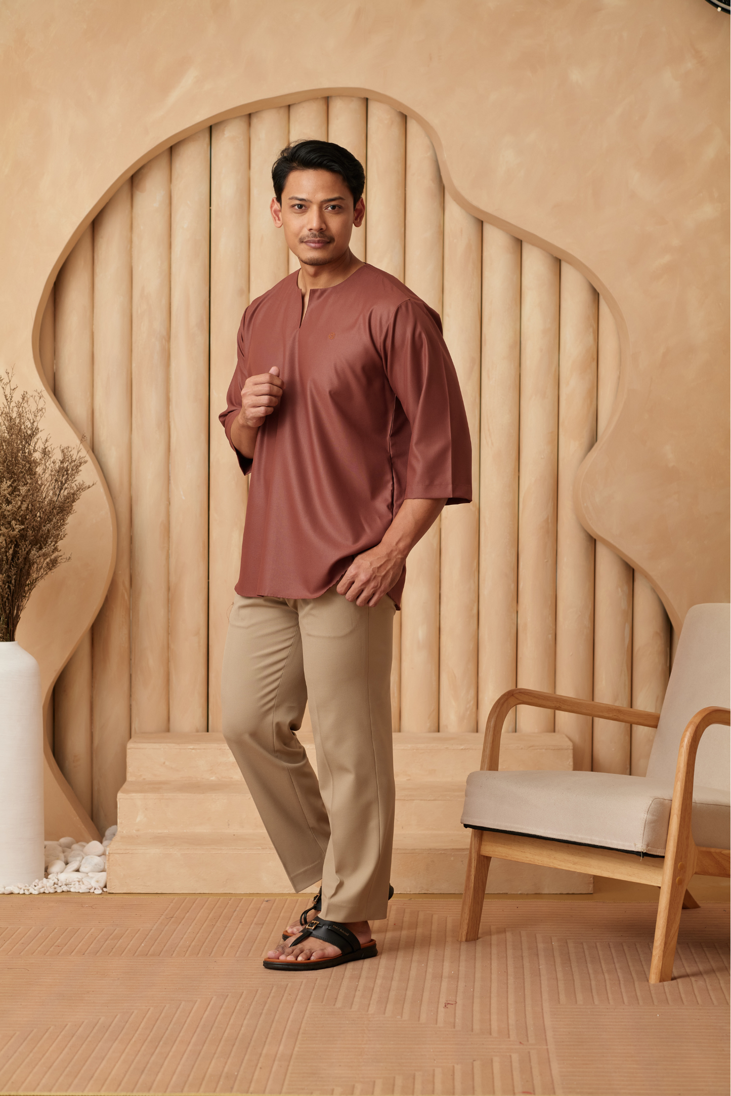 Kurta Belantara Relaxed Fit - Rusty Brown