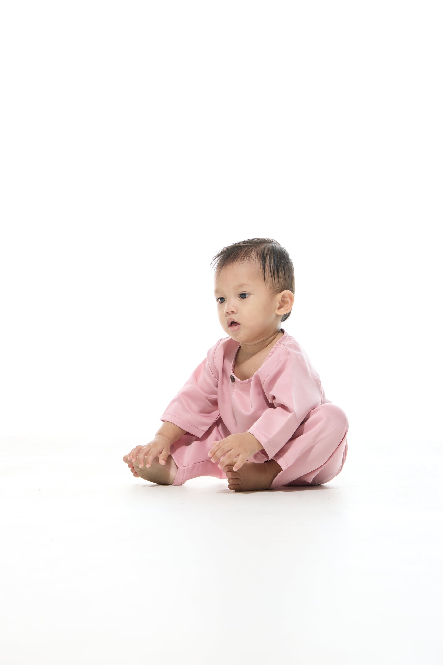 Baju Melayu Teluk Belanga BABIES - Dusty Pink