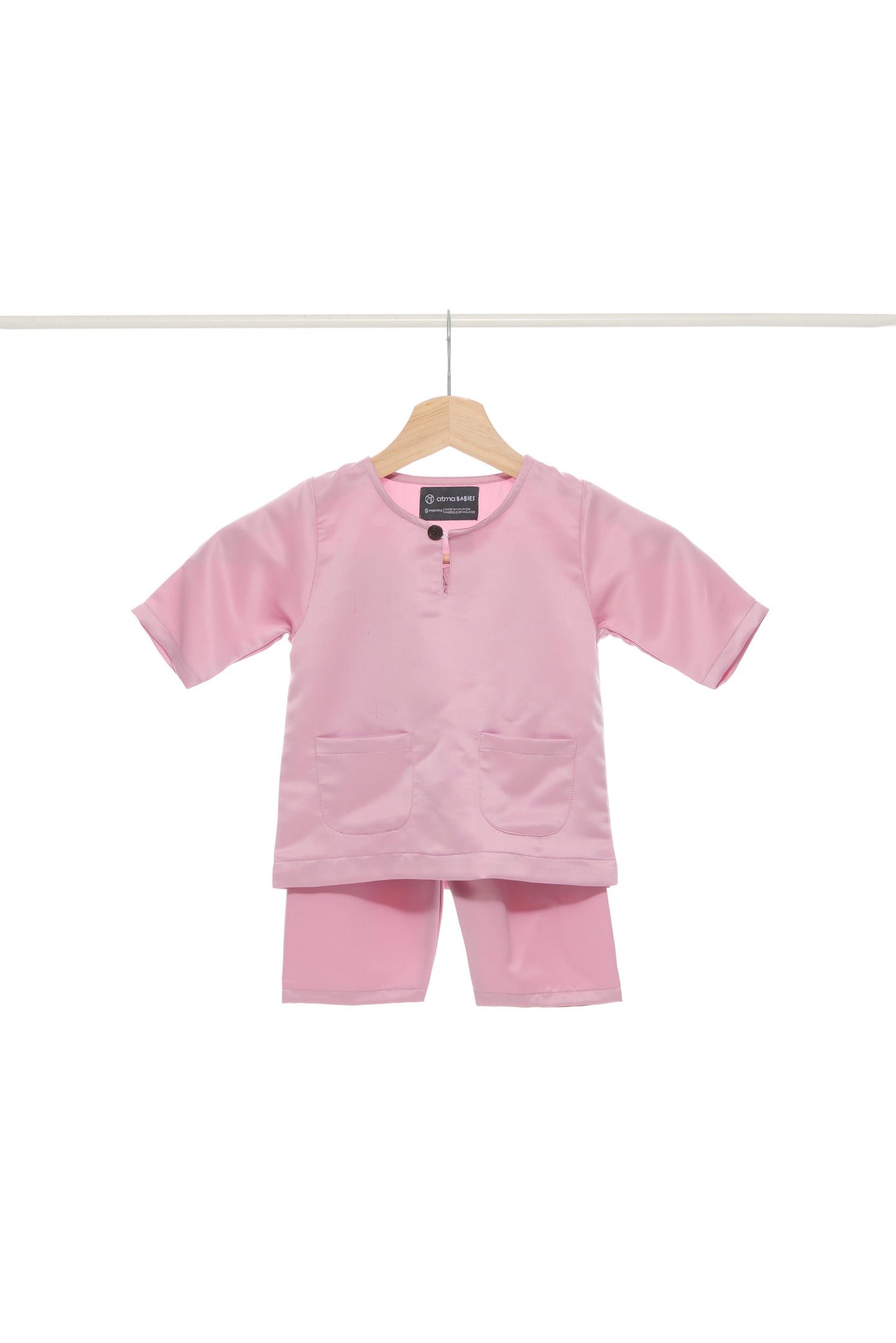 Baju Melayu Teluk Belanga BABIES - Dusty Pink