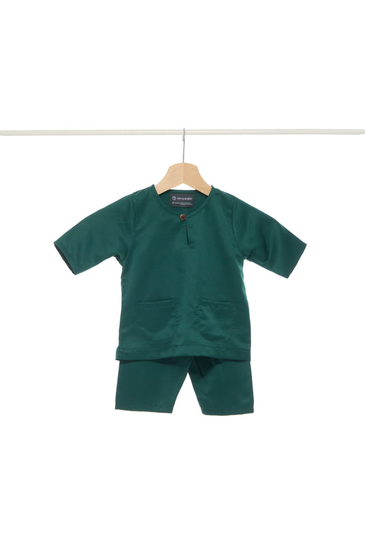 Baju Melayu Teluk Belanga BABIES - Emerald Green