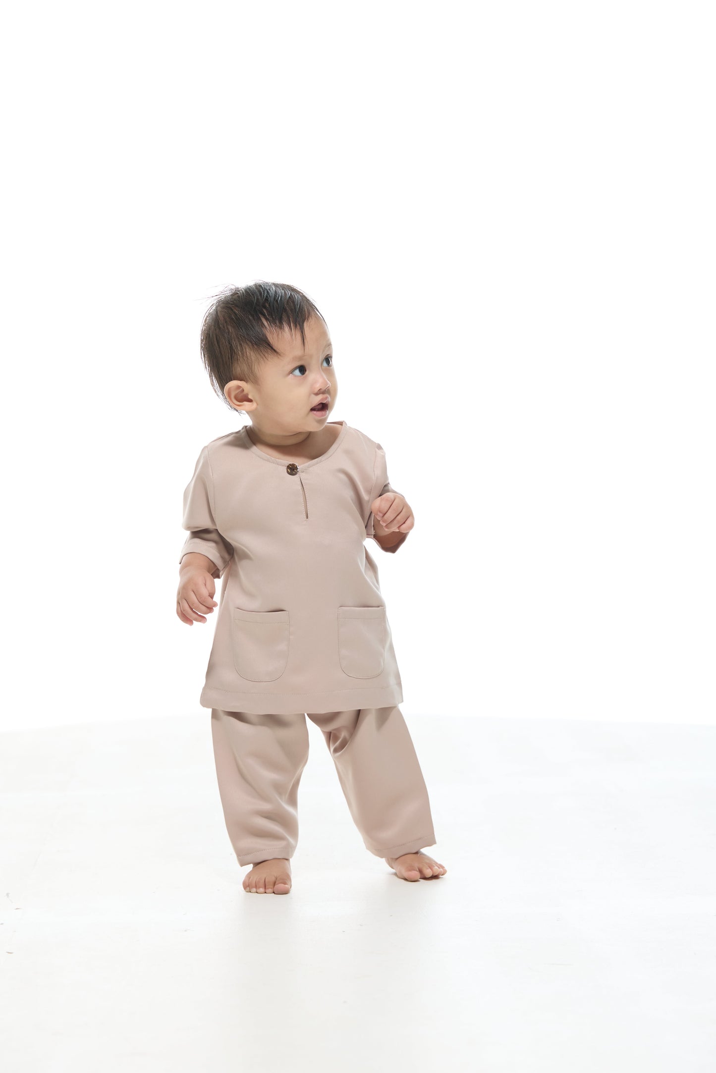 Baju Melayu Teluk Belanga BABIES - Champagne