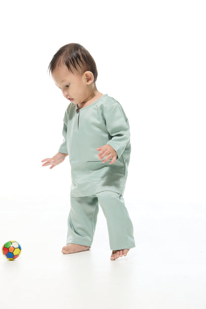 Baju Melayu Teluk Belanga BABIES - Pistachio