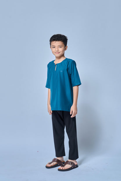Kurta Nusantara BOYS - Teal Blue