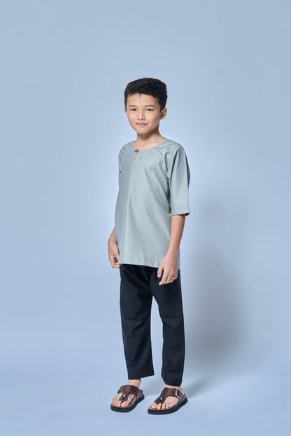 Kurta Nusantara BOYS -Ash Green