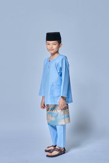 Baju Melayu BOYS Teluk Belanga Klasik -Sky Blue