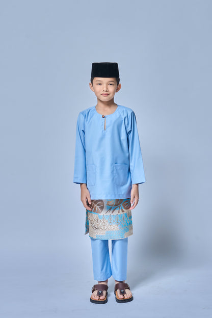 Baju Melayu BOYS Teluk Belanga Klasik -Sky Blue