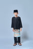 Baju Melayu BOYS Teluk Belanga Klasik -Black Coffee