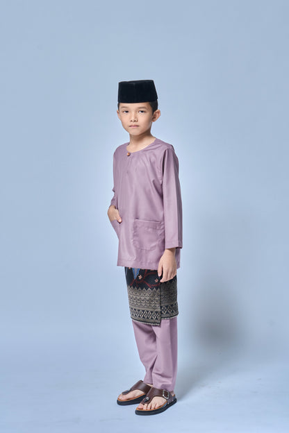 Baju Melayu BOYS Teluk Belanga Klasik -Dusty Rose