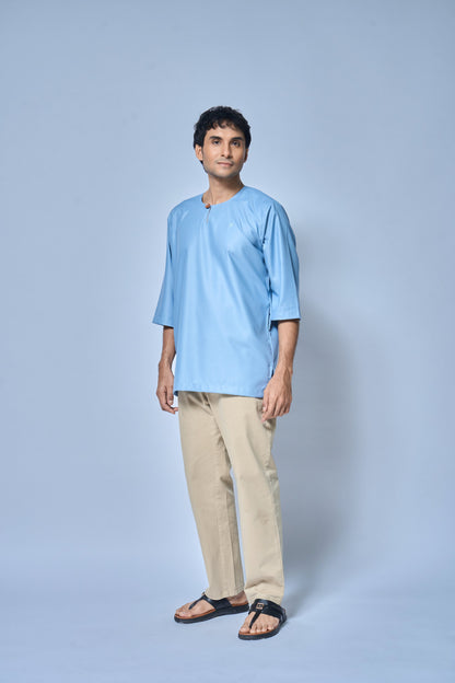 Kurta Nusantara Relaxed Fit - Icy Blue