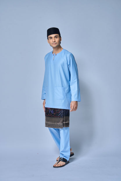Baju Melayu MENS Teluk Belanga Klasik -Sky Blue