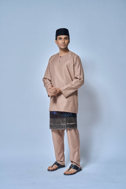 Baju Melayu MENS Teluk Belanga Klasik -Cappucino