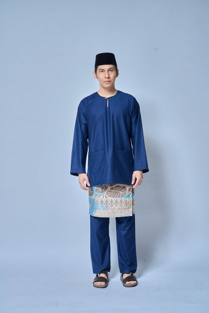 Baju Melayu MENS Teluk Belanga Klasik -Midnight Blue