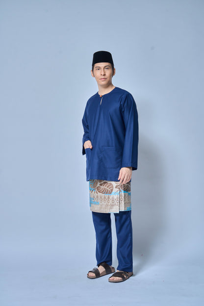 Baju Melayu MENS Teluk Belanga Klasik -Midnight Blue