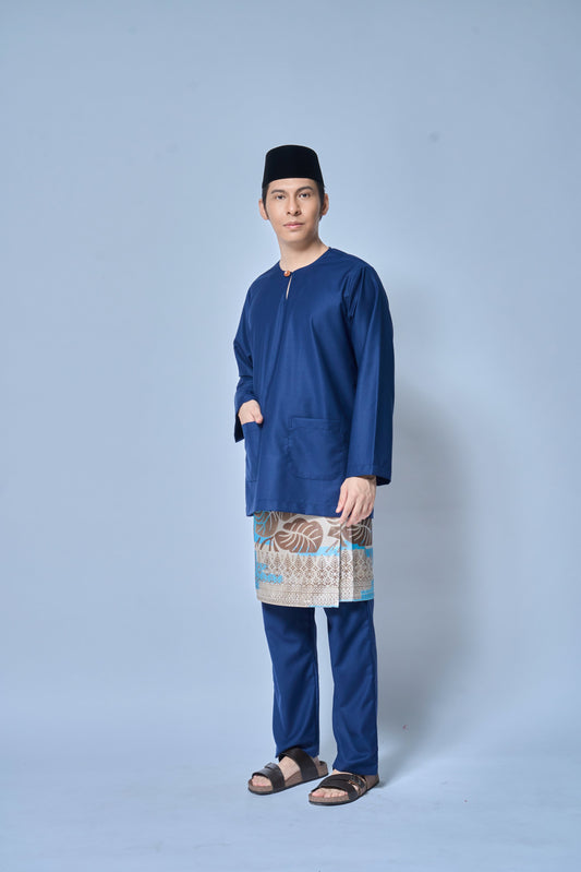 Baju Melayu MENS Teluk Belanga Klasik -Midnight Blue