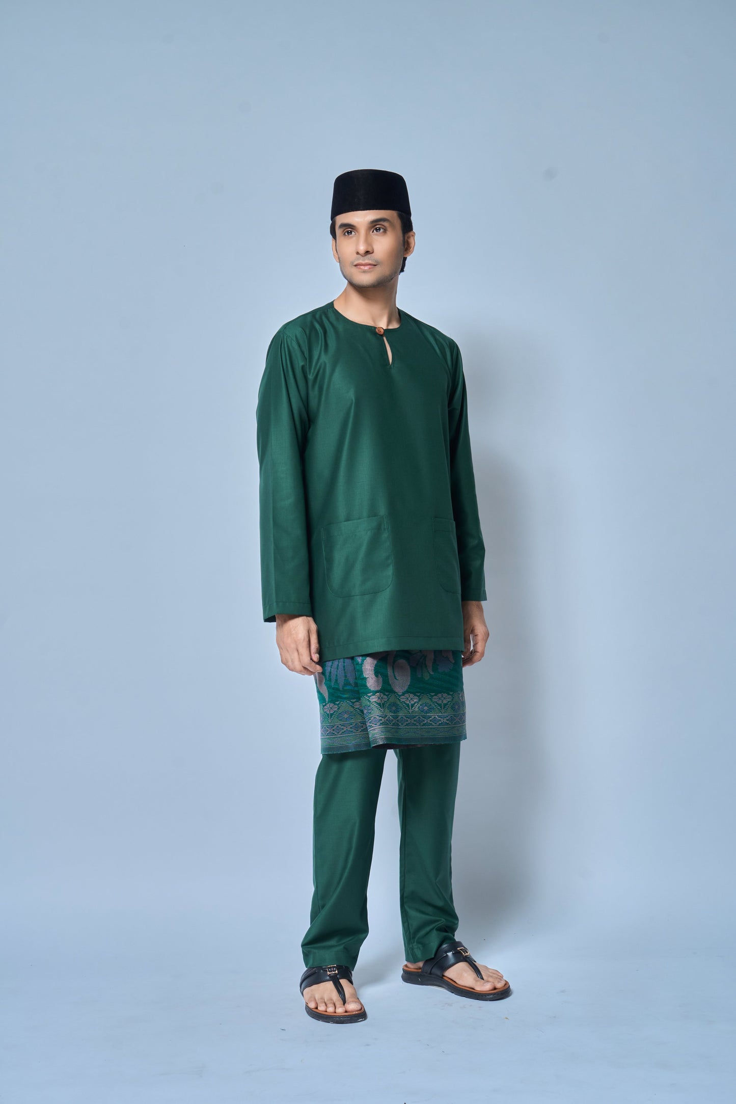 Baju Melayu MENS Teluk Belanga Klasik -Emerald Green