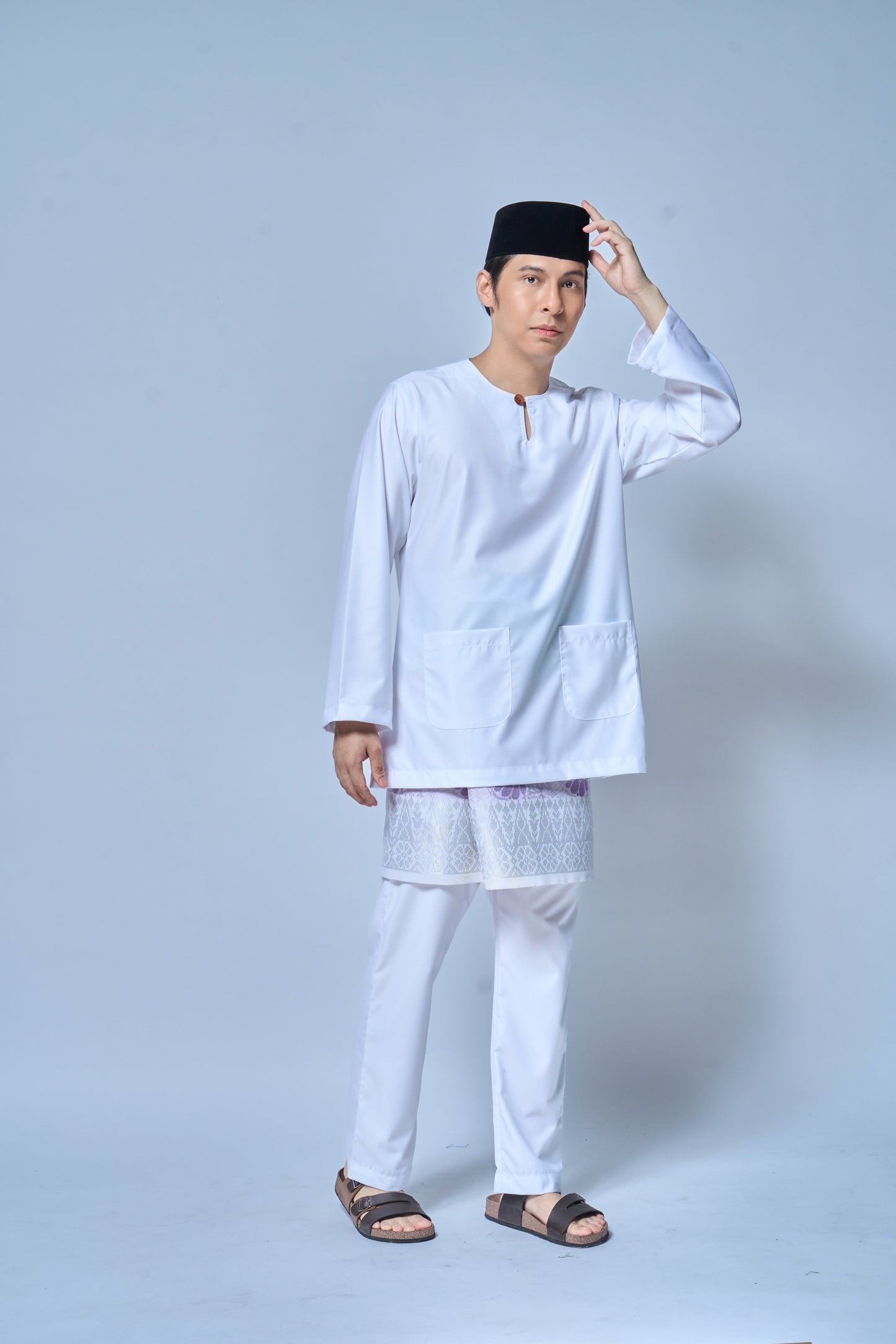 Baju Melayu MENS Teluk Belanga Klasik - White