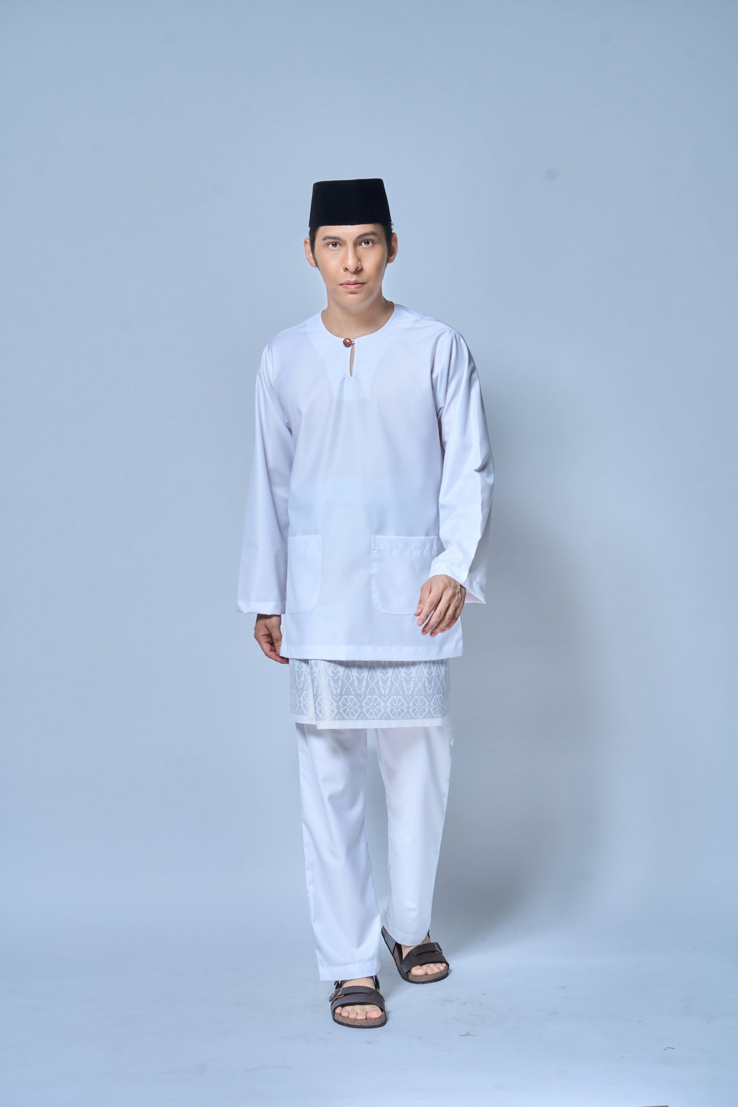 Baju Melayu MENS Teluk Belanga Klasik - White