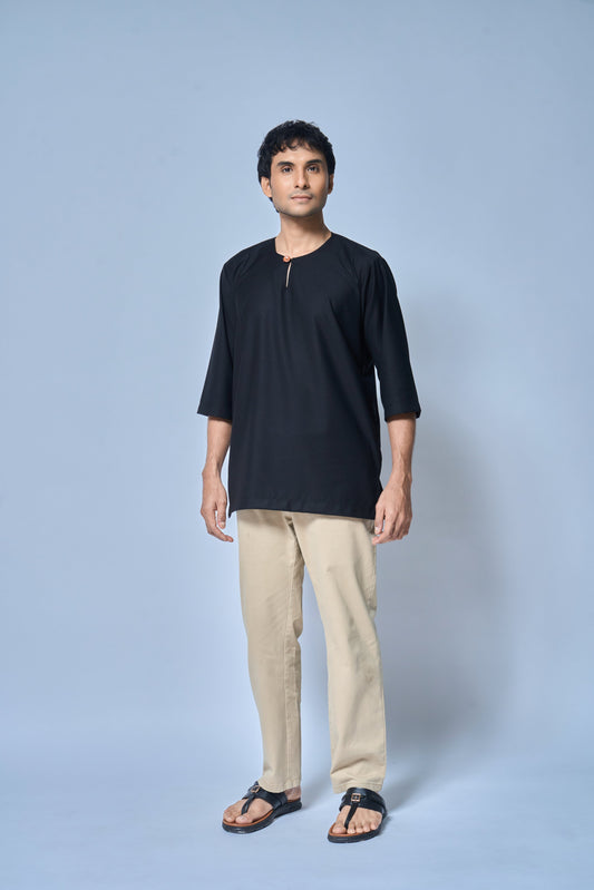 Kurta Nusantara Relaxed Fit - Black Coffee