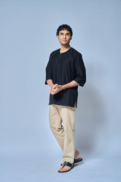 Kurta Nusantara Relaxed Fit - Black Coffee
