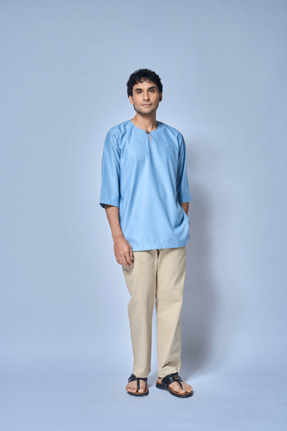 Kurta Nusantara Relaxed Fit - Icy Blue