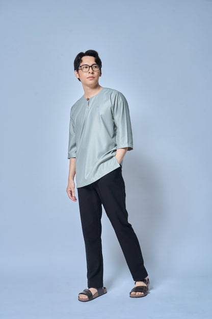 Kurta Nusantara Relaxed Fit - Ash Green