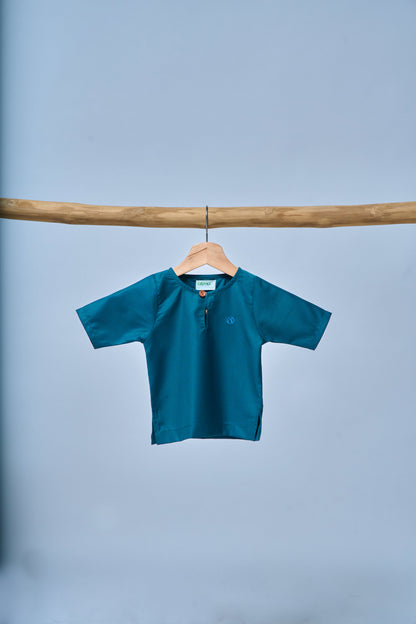 Kurta Nusantara BABIES - Teal Blue