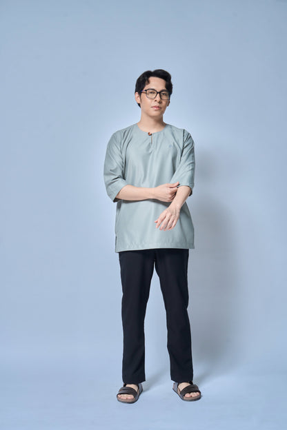 Kurta Nusantara Relaxed Fit - Ash Green