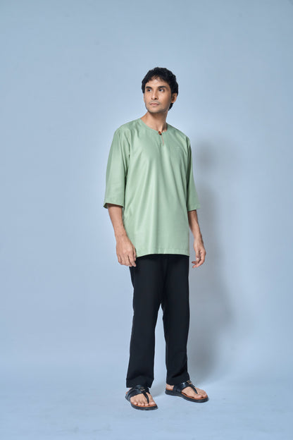 Kurta Nusantara Relaxed Fit - Dusty Mint