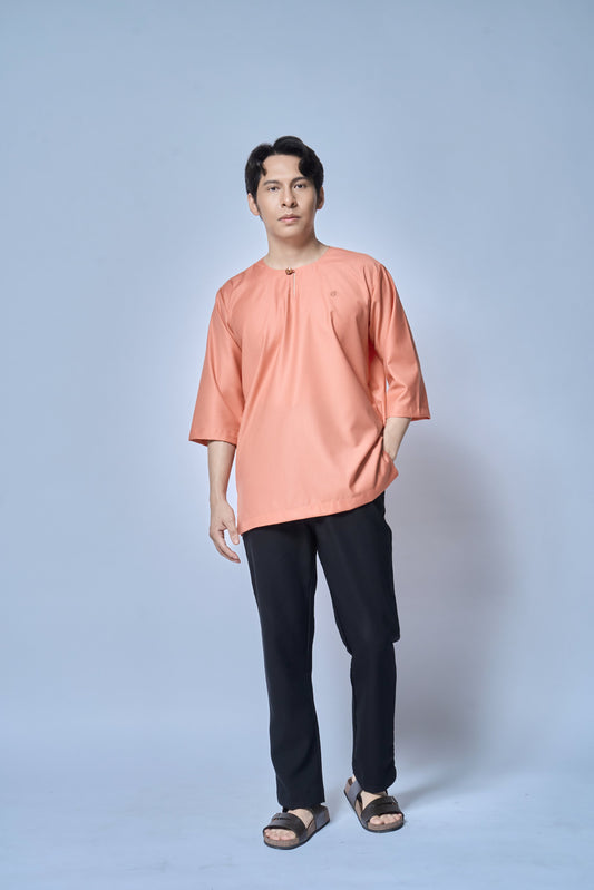 Kurta Nusantara Relaxed Fit - Salmon Skin
