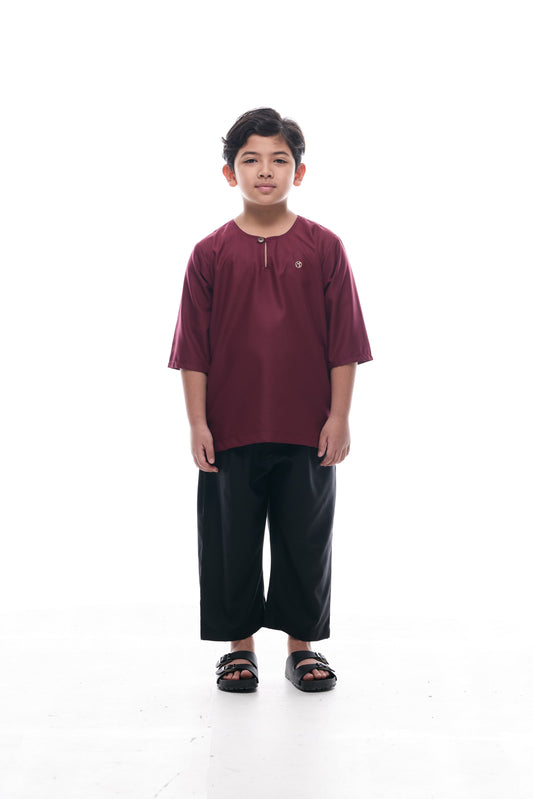 Kurta Nusantara KIDS V2 - Maroon