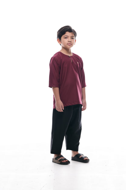 Kurta Nusantara KIDS V2 - Maroon