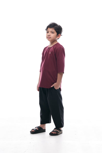 Kurta Nusantara KIDS V2 - Maroon