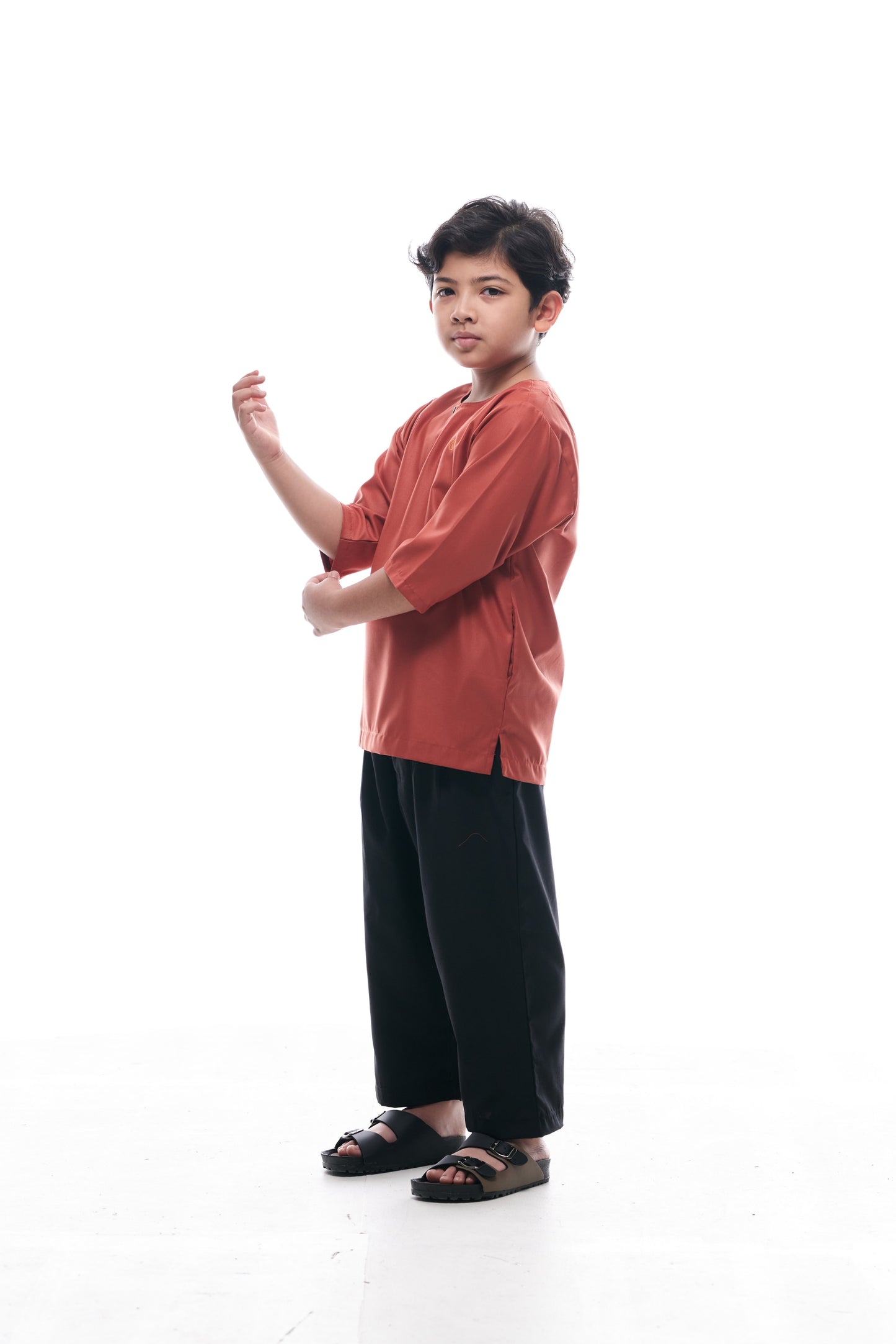 Kurta Nusantara KIDS V2 - Brick Orange