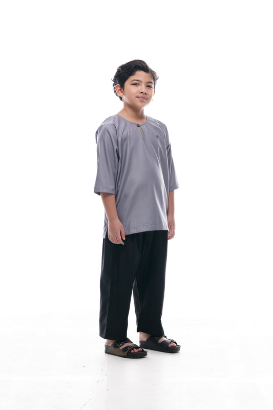 Kurta Nusantara KIDS V2 - Slate Grey