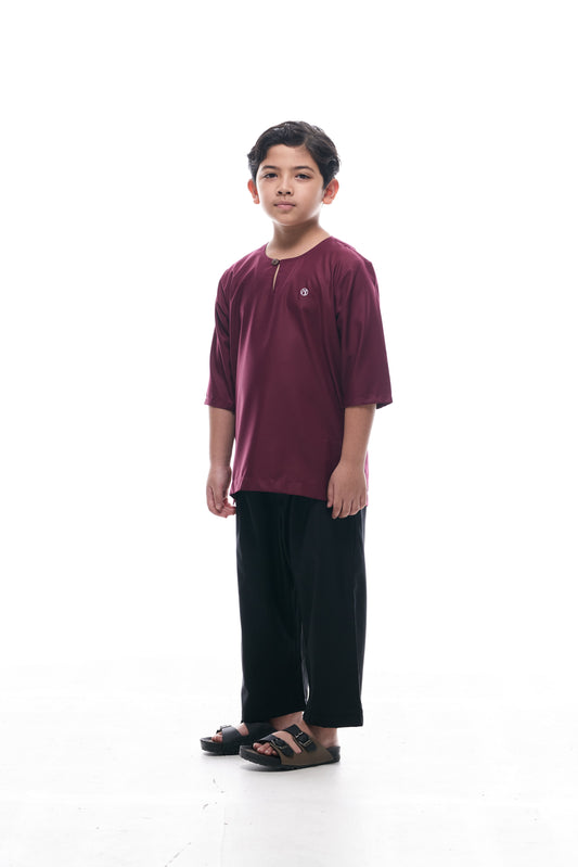 Kurta Nusantara KIDS V2 - Burgundy