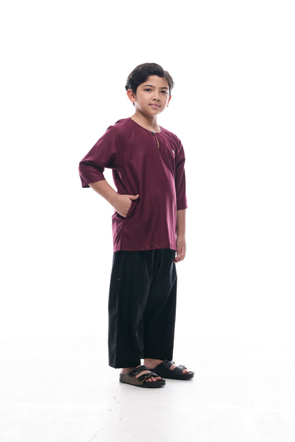 Kurta Nusantara KIDS V2 - Burgundy