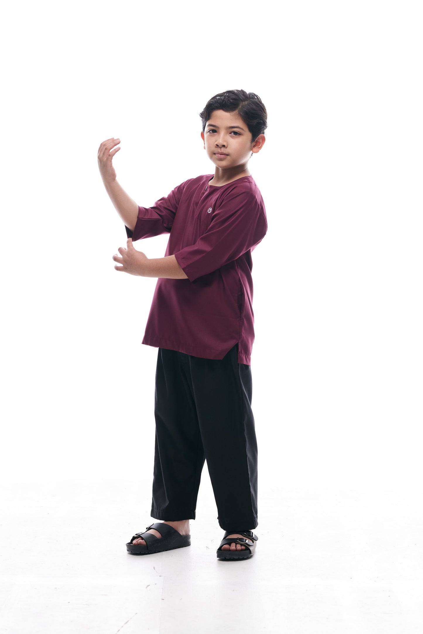 Kurta Nusantara KIDS V2 - Burgundy