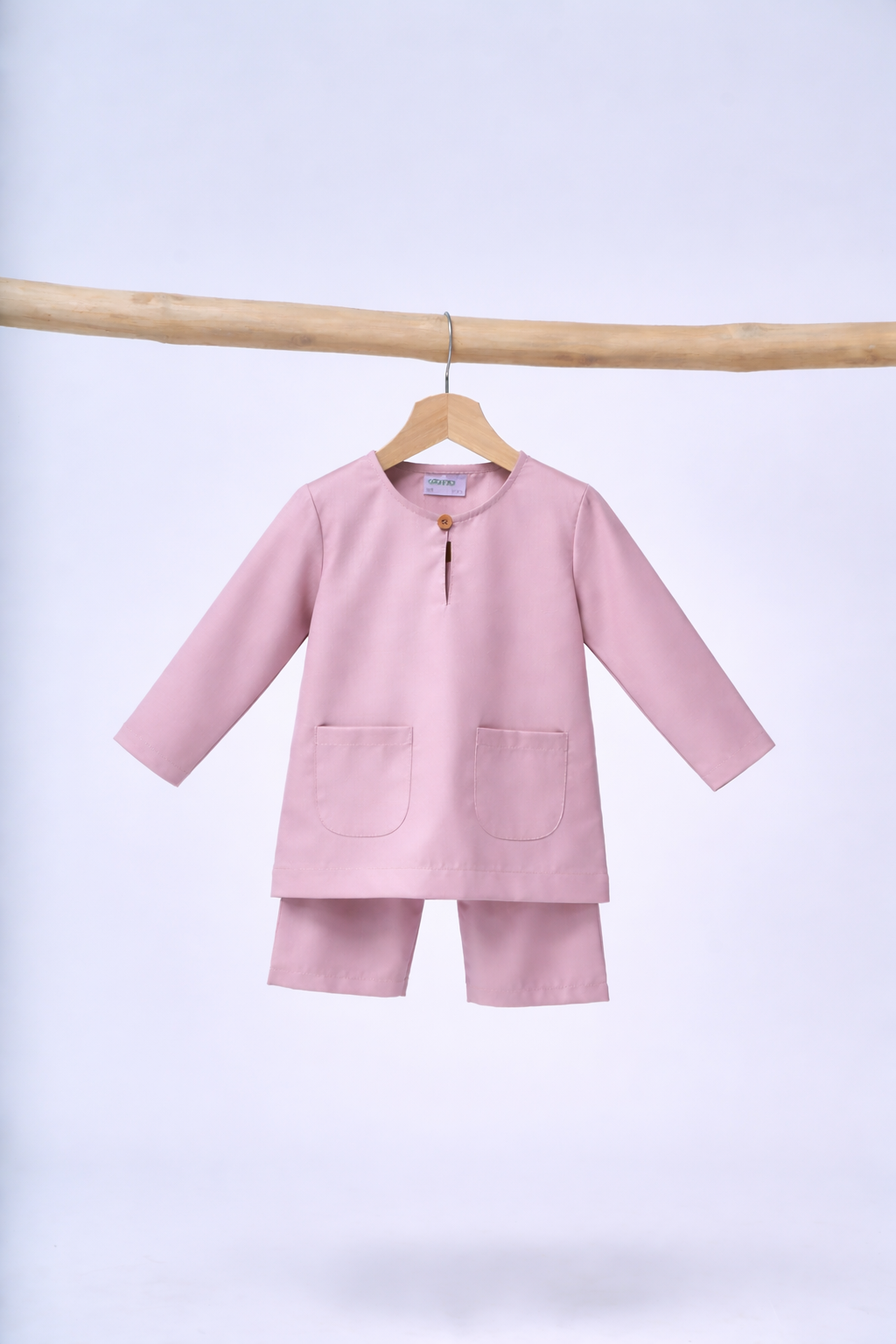 Baju Melayu BABIES Teluk Belanga Klasik - Dusty Rose
