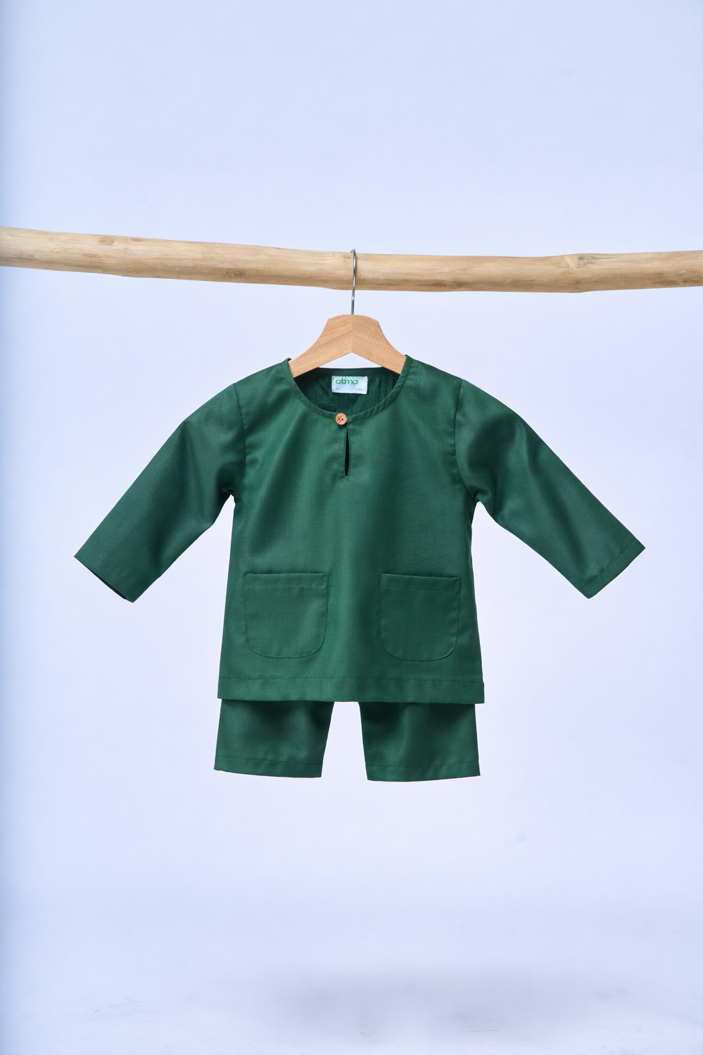 Baju Melayu BABIES Teluk Belanga Klasik -Emerald Green