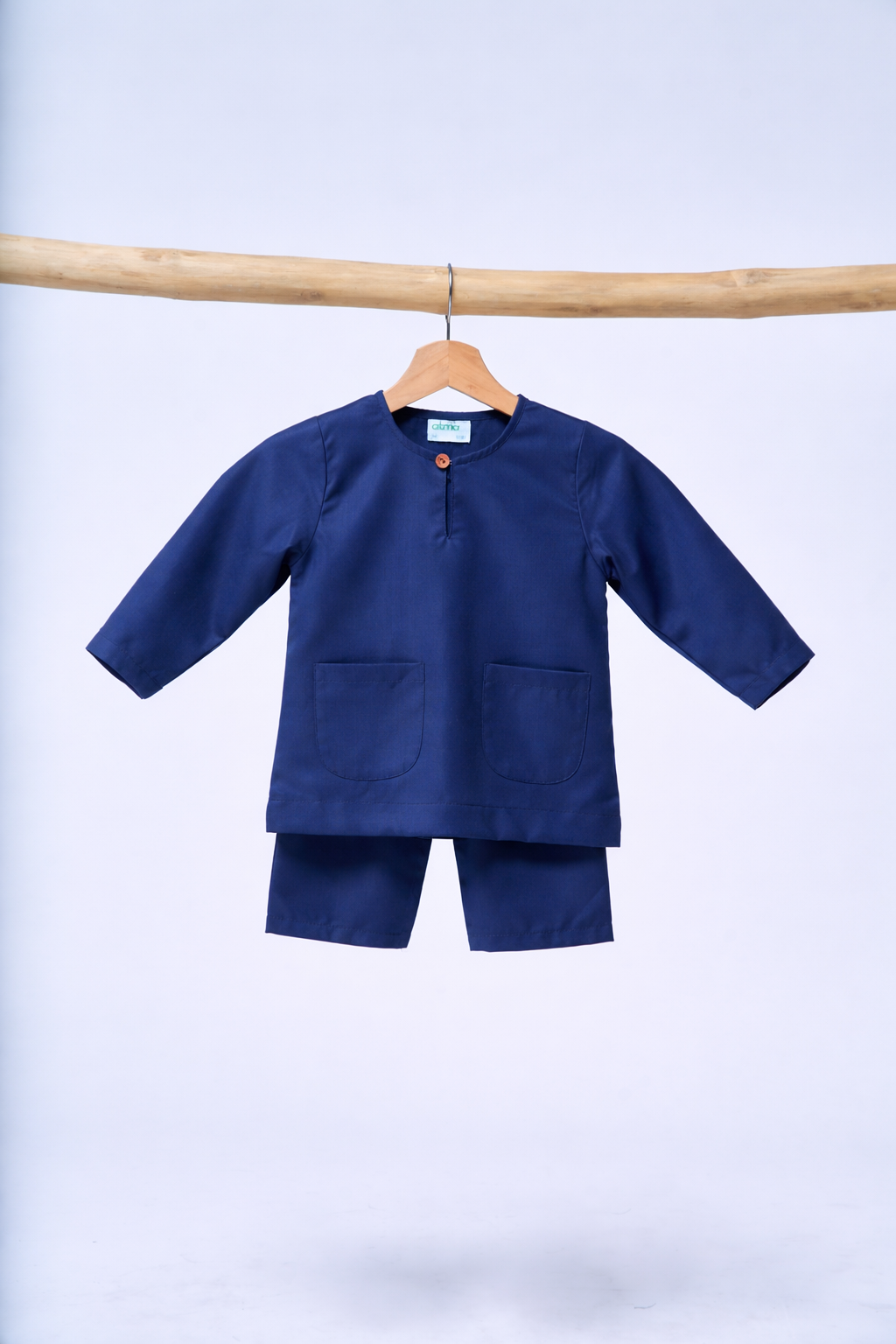 Baju Melayu BABIES Teluk Belanga Klasik - Midnight Blue