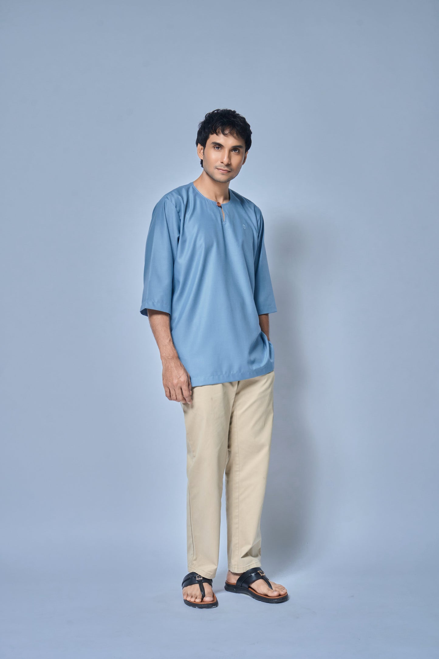 Kurta Nusantara Relaxed Fit - Ash Blue