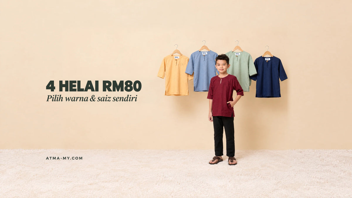Kurta Kids 4 helai RM80 - pilih warna & saiz sendiri